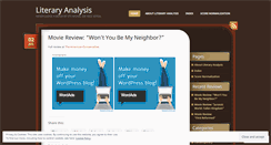 Desktop Screenshot of literaryanalysis.net